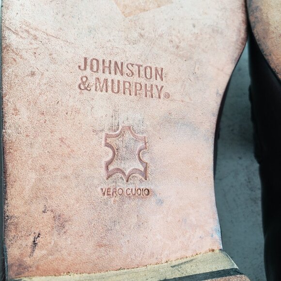 Johnston & Murphy Men's Tassel Dress Loafers Shoes size 10.5W Ox Blood Burgundy - Picture 10 of 14